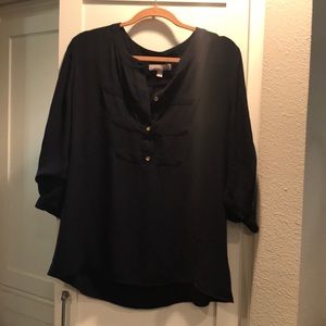 Banana republic navy blouse